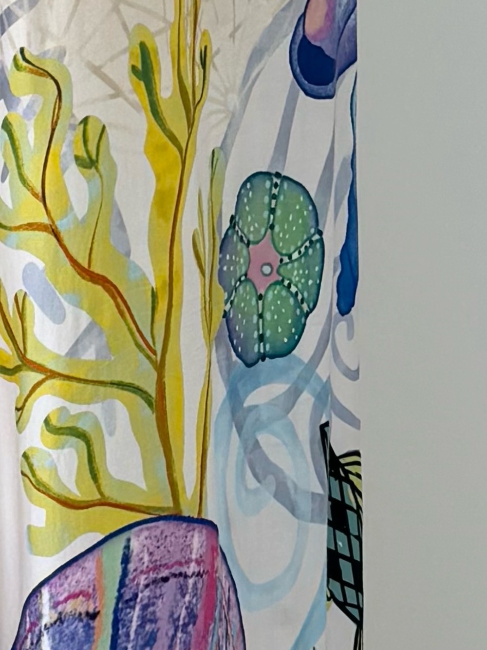 ME369 Sea Print Design Camisole Summer Midi Dress Size Small - Picture 8 of 13